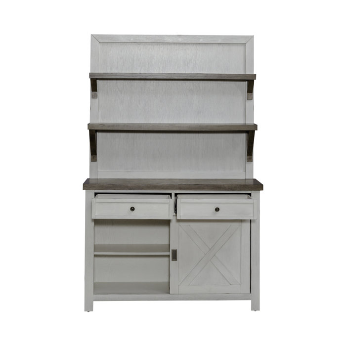 Laurel Foundry Modern Farmhouse Brandi 80" Tall Hutch and Buffet Wayfair